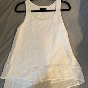 White House black market white tank top